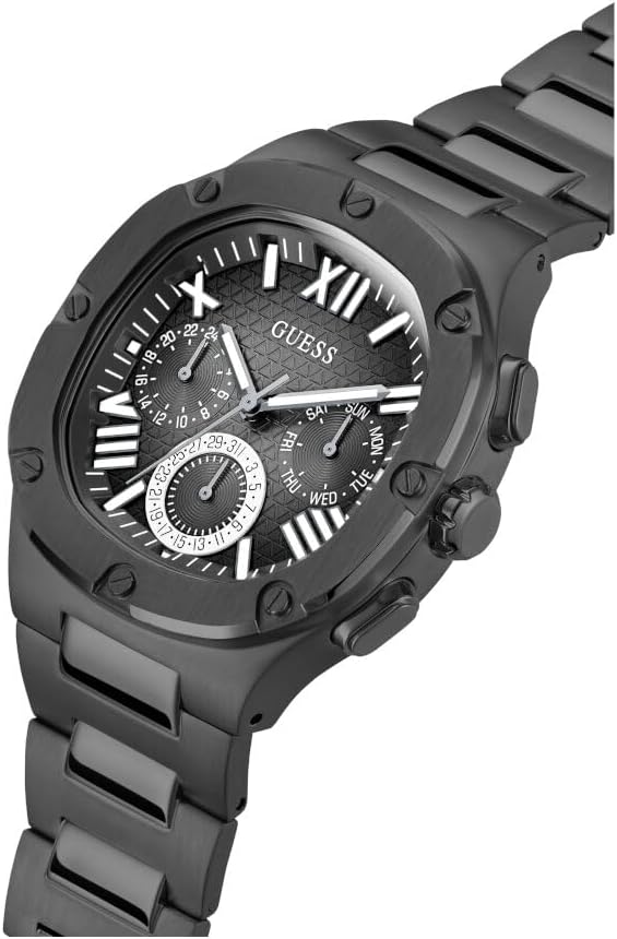 GUESS Mens Gunmetal Multi-function Watch, GW0572G3