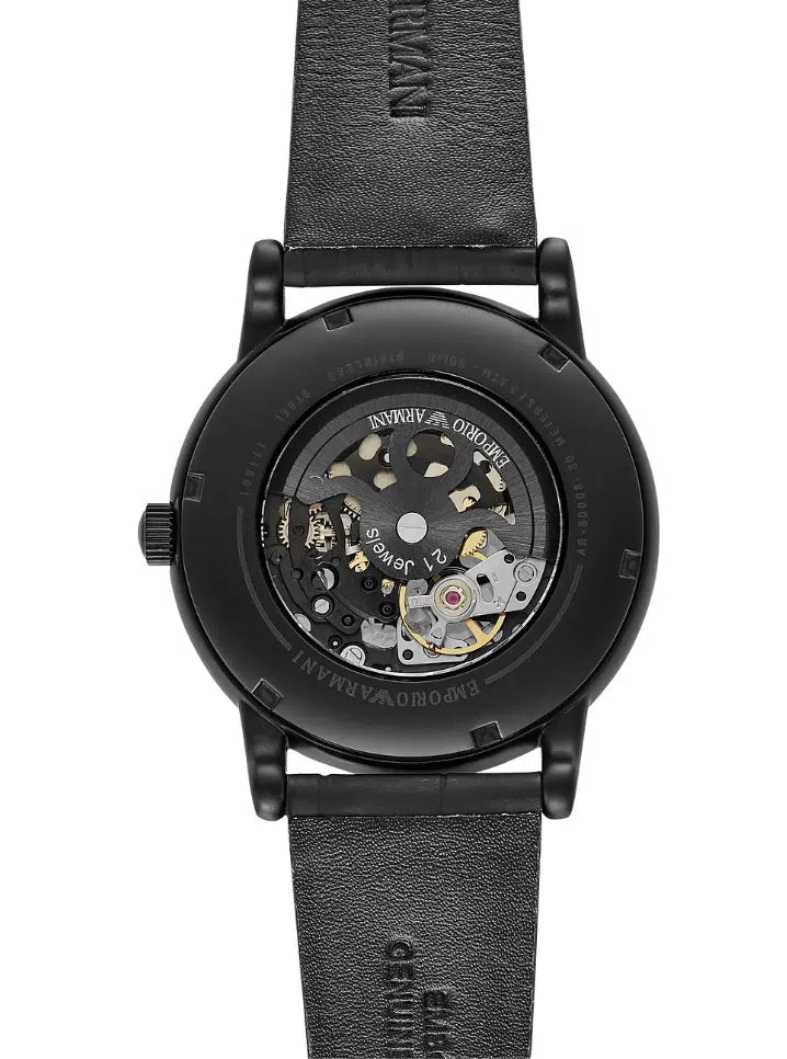 Emporio Armani Luigi Meccanico en cuir AR60008