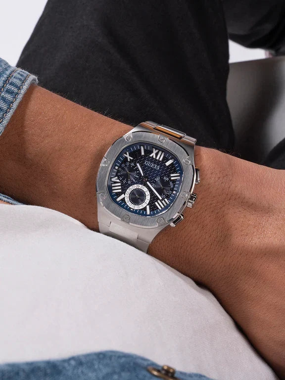 GUESS Mens Gunmetal Multi-function Watch
