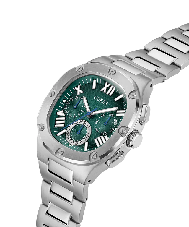 GUESS Mens Gunmetal Multi-function Watch, GW0572G6