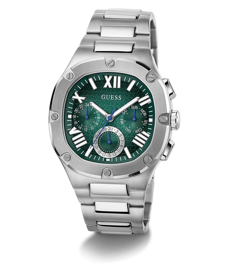 GUESS Mens Gunmetal Multi-function Watch, GW0572G6