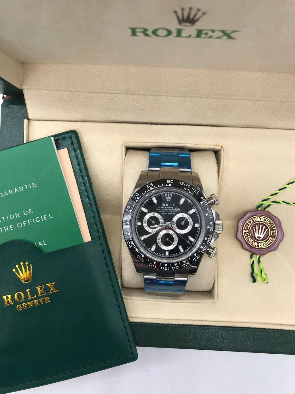 Rolex Daytona Cosmographe Fond Noir Montre Pour Homme