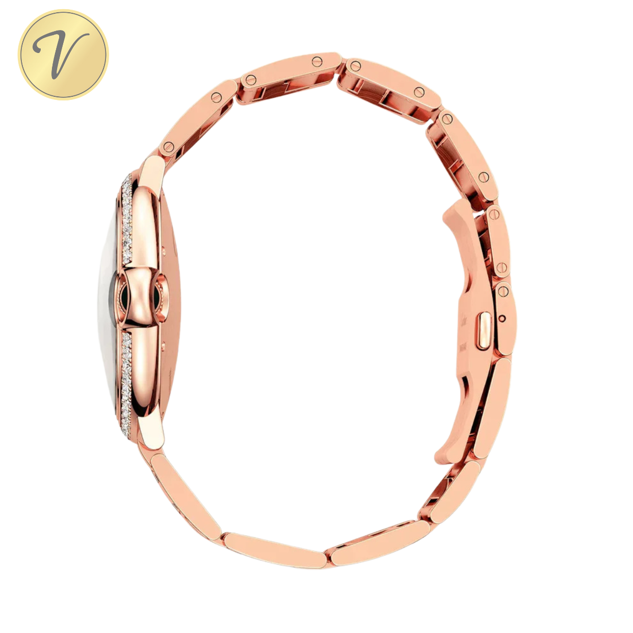 Ballon Bleu De Cartier Or Rose Sertie