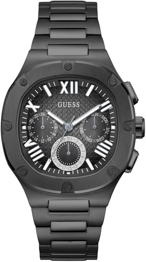 GUESS Mens Gunmetal Multi-function Watch, GW0572G3