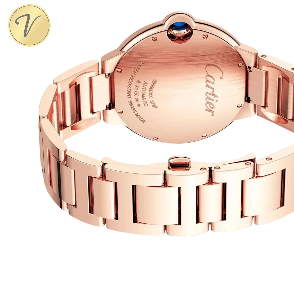 Ballon Bleu De Cartier Or Rose Sertie