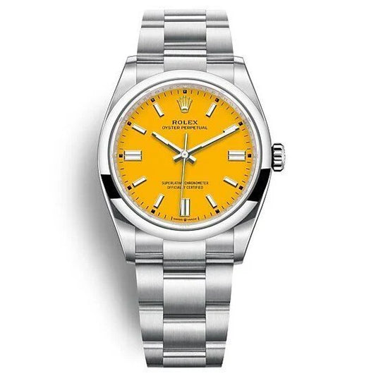 oyster perpetual jaune 36mm