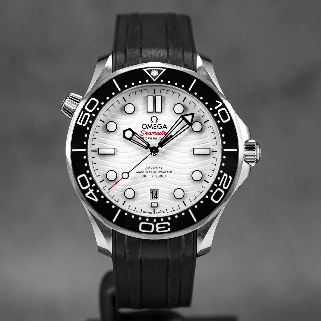 SEAMASTER DIVER 300 WHITE DIAL RUBBER STRAP (2025)