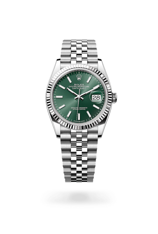 Rolex Datejust 36 Oyster, 36 mm, acier Oystersteel et or gris