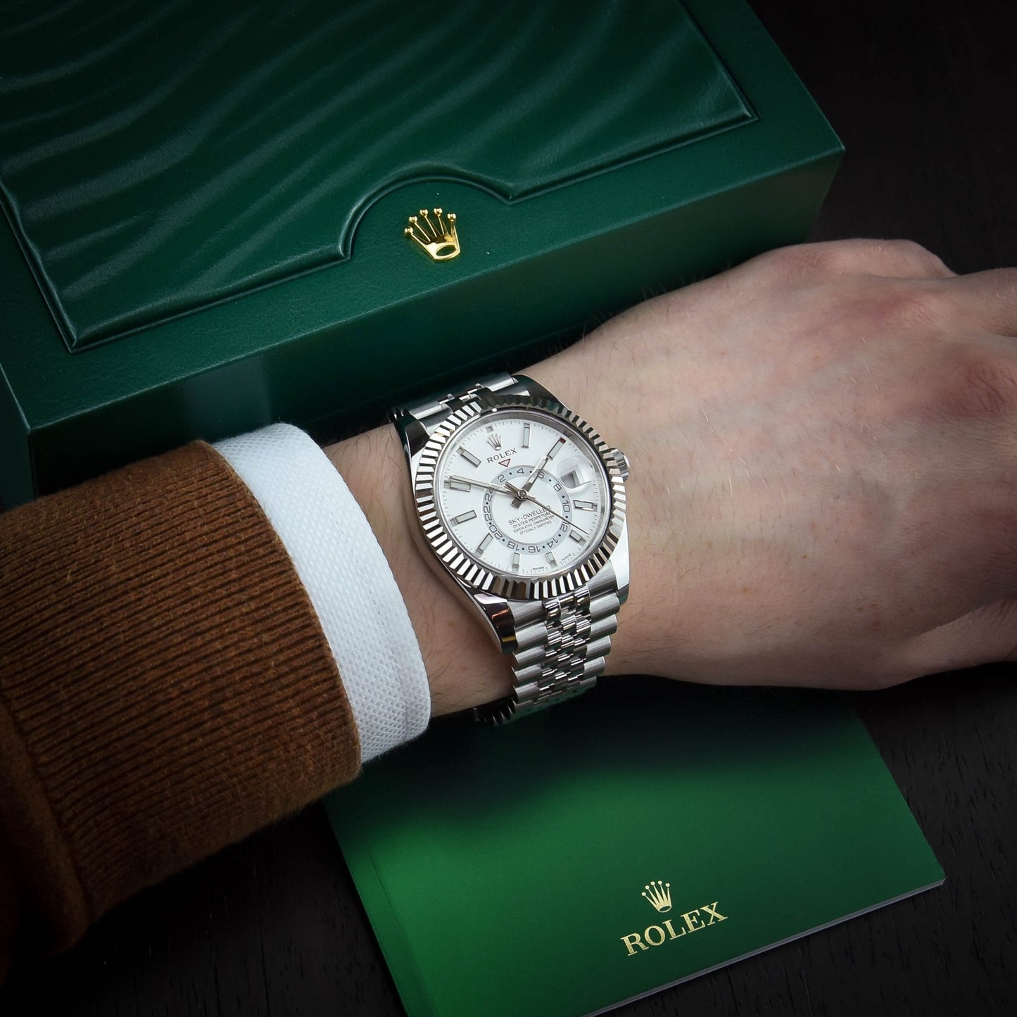 Rolex Sky Dweller white